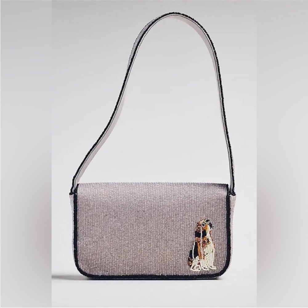 Anthropologie The Fiona Beaded Bag: Animal Edition Beagle - Picture 4 of 9
